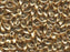 Lange Magatama Perlen 4x7 mm Galvanisiert Gold Japanische Glasperlen Miyuki Gold
