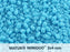 10 g MiniDuo Gepresste Rocailles 2x4mm Zwei-Loch, Böhmisches Glas, Türkisblau
