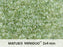 10 g MiniDuo Gepresste Rocailles 2x4mm Zwei-Loch, Böhmisches Glas, Kristall Grün Luster