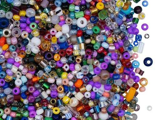 Glasperlen Mix Ein Mix aus Rocaille und Bugles von Preciosa Ornella Tschechisches Glas  Farbe_Multicolored