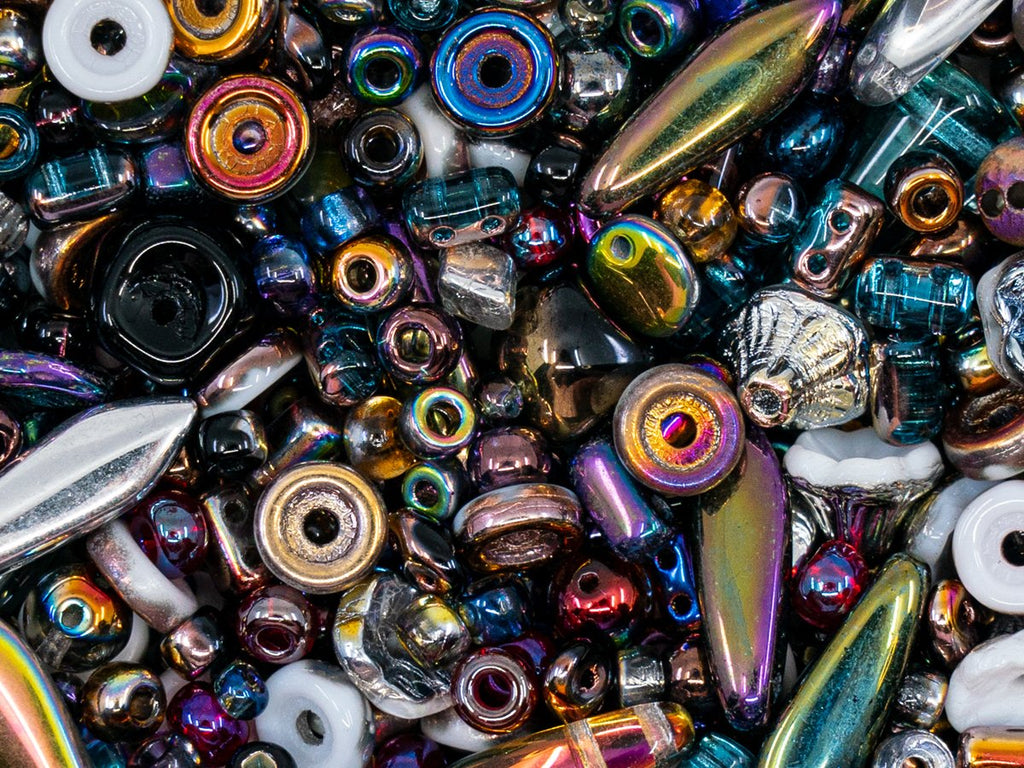 Glasperlen-Mix Glasmalerei Tschechisches Glas  Farbe_Multicolored