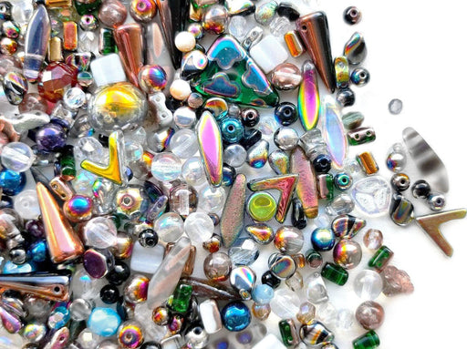 35 g Glasperlen-Mix, Meteor Regen Glasmalerei, Tschechisches Glas (Glass Bead Mix)