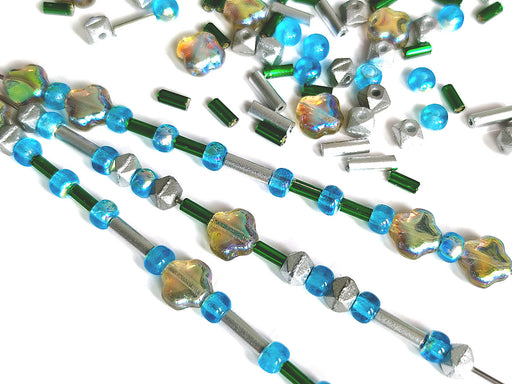 35 g Glasperlen-Mix, Polar -Schicht, Tschechisches Glas (Glass Bead Mix)