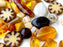 65 g Einzigartige Mischung aus tschechischen Glasperlen für die Schmuckherstellung, Perlen und Perlensortimente, Сappuccino, Tschechisches Glas (Unique Mix of Czech Glass Beads for Jewelry Making, Beads & Bead assortments)