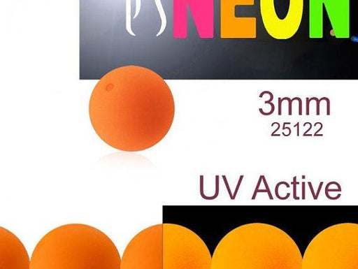 160 St. Rund NEON ESTRELA Perlen 3mm, Böhmisches Glas, Orange