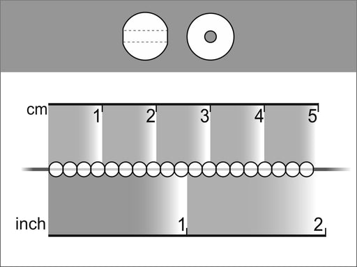 100 St. Runde Gepresste Perlen 3mm, Böhmisches Glas, Weiß Kreide Grau Glasur