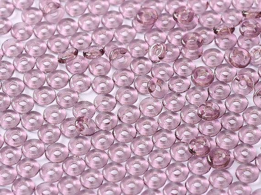 10 g O Gepresste Perlen 1x4mm, Amethyst, Tschechisches Glas