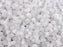 50 St. Pinch Gepresste Perlen 5x3,5mm, Böhmisches Glas, Weiß Alabaster