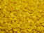 50 St. Pinch Gepresste Perlen 5x3,5mm, Böhmisches Glas, Opak Gelb (Zitrone)