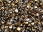 50 St. Pinch Gepresste Perlen 5x3,5mm, Böhmisches Glas, Kristall Valentinit