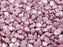 50 St. Pinch Gepresste Perlen 5x3,5mm, Böhmisches Glas, Weiß Kreide Violett Terraсotta