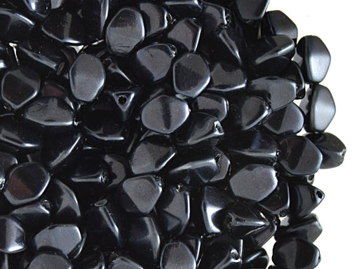 50 St. Pinch Beads gepresst 5x3,5mm, Montana Metallic, Tschechisches Glas