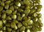 50 St. Pinch Gepresste Perlen 5x3,5mm, Böhmisches Glas, Pastell Lindgrün