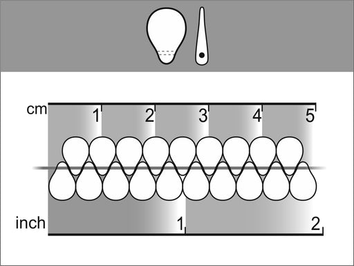 50 St. Pip Gepresste Perlen 7x5mm, Böhmisches Glas, Grün Opak