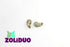 20 St. ZoliDuo® Recht Version Perlen, Teardrop 5x8mm mit zwei Löchern, Böhmisches Glas, Kristall Lazure Grün