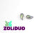20 St. ZoliDuo® Recht Version Perlen, Teardrop 5x8mm mit zwei Löchern, Böhmisches Glas, Kristall Ätzen Vitrail