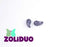 20 St. ZoliDuo® Recht Version Perlen, Teardrop 5x8mm mit zwei Löchern, Böhmisches Glas, Alabaster Blau Glanz