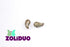 20 St. ZoliDuo® Recht Version Perlen, Teardrop 5x8mm mit zwei Löchern, Böhmisches Glas, Alabaster Lazure Grün