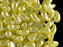 20 St. ZoliDuo® Recht Version Perlen, Teardrop 5x8mm mit zwei Löchern, Böhmisches Glas, Pastel Gelb