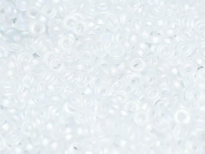 Zwischenperlen 2.2x1 mm Kristall matt AB Japanische Glasperlen Miyuki Farbe_Clear Farbe_ Multicolored