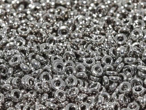 Zwischenperlen 2.2x1 mm Vernickelt Japanische Glasperlen Miyuki Farbe_Silver