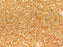 Zwischenperlen 2.2x1 mm Kristall mit 24 Kt Gold beschichtet Japanische Glasperlen Miyuki Farbe_Clear Farbe_ Gold