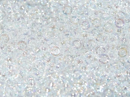 Zwischenperlen 2.2x1 mm Kristall AB Japanische Glasperlen Miyuki Farbe_Clear Farbe_ Multicolored