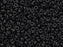 Zwischenperlen 2.2x1 mm Schwarz matt Japanische Glasperlen Miyuki Farbe_Black