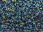 Zwischenperlen 2.2x1 mm Metallic Blautöne irisierend  Japanische Glasperlen Miyuki Farbe_Blue Farbe_ Multicolored