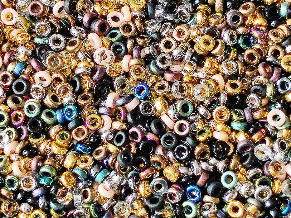 5 g Zwischenperlen 2.2x1 mm, Mix, Japanische Glasperlen Miyuki (Spacer Beads)
