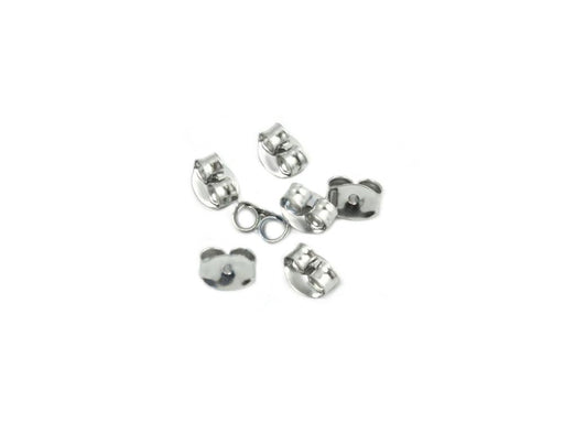 Ohrringverschlüße 5x4 mm Chirurgenstahl Tschechische Republik  Farbe_