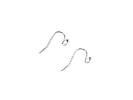 Hakenohrringfassung mit Kugel 21x10 mm Edelstahl Tschechische Republik Farbe_