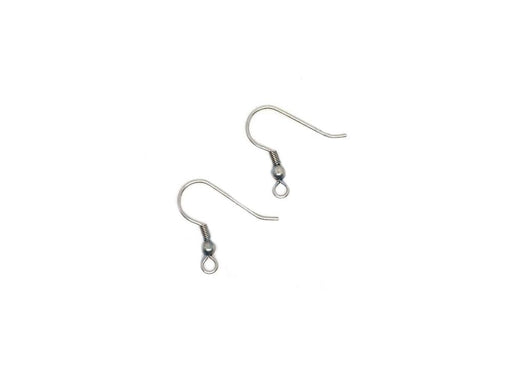 Fischhakenohrringe mit Kugel 20x18 mm Edelstahl Tschechische Republik Farbe_