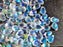 30 pcs Teardrop Perlen 6x9 mm, Kristall AB, Tschechisches Glas (Teardrop Beads)