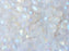 30 pcs Teardrop Perlen 6x9 mm, Kristal AB geätzt, Tschechisches Glas (Teardrop Beads)