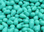Teardrop Perlen 6x9 mm Opaque Türkis Grün Tschechisches Glas Farbe_Green