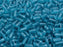 Tile Beads 6x6x3 mm 2-Loch Aquamarine Blau Tschechisches Glas Farbe_Blue