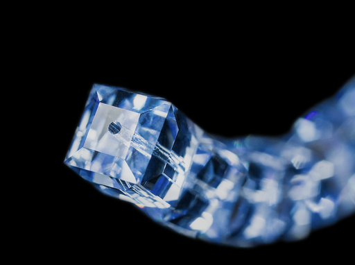 4 St. Swarovski Elements 5601 Würfel, 8mm, Leichter Saphir