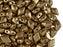 30 St. DiamonDuo ™ Perle 5x8mm zwei Löcher, Tschechische Glas, Bronze Blass Gold (Aztekengold)