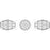 2 St. Swarovski Elements 5200 Länglich Facettiert Perlen 9x6mm, Topas