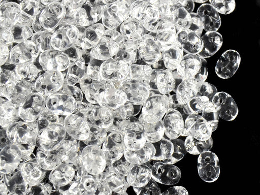 20 g SuperDuo Rocailles 2.5x5mm Zwei Löcher, Böhmisches Glas, Kristall