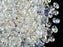 20 g SuperDuo Rocailles 2.5x5mm Zwei Löcher, Böhmisches Glas, Kristall AB