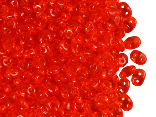 20 g SuperDuo Rocailles 2.5x5mm Zwei Löcher, Böhmisches Glas, Hyazinthe