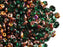 20 g SuperDuo Rocailles 2.5x5mm Zwei Löcher, Böhmisches Glas, Smaragd Sliperit
