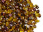 20 g Czech Two-Hole Seed Beads SuperDuo 2.5x5mm Amber Sliperit