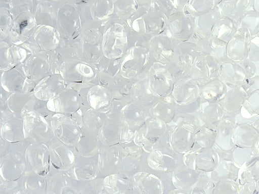 60 St. Teardrop Beads 4x6mm, Kristallklar, Tschechisches Glas