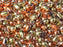 60 St. Teardrop Perlen 4x6mm, Böhmisches Glas, Kalifornien Goldrausch