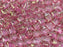 25 St. Glasperlen WibeDuo®, 8x8 mm, 2-Loch, Tschechisches Glas, Kristall Red Lüster